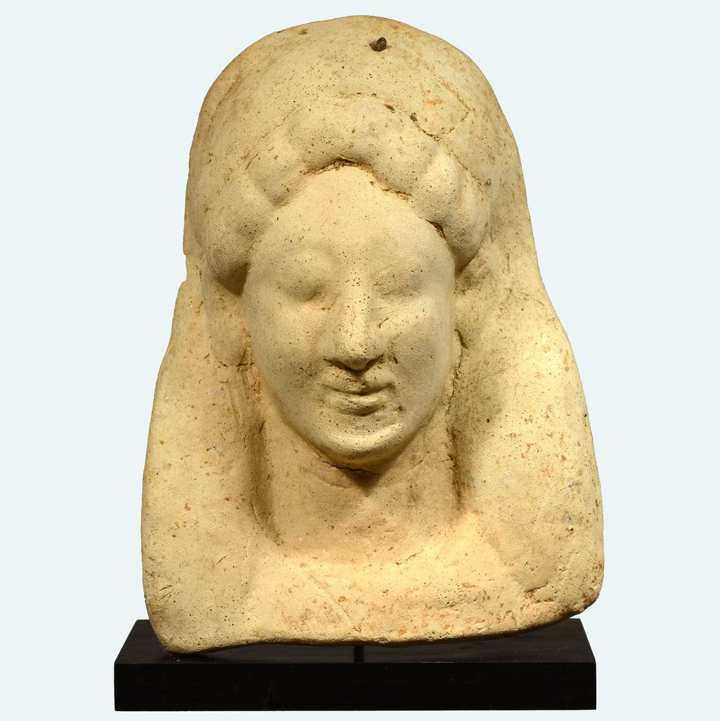 Greek Terracotta Protome Head