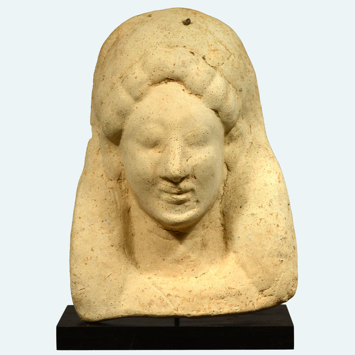 Greek Terracotta Protome Head