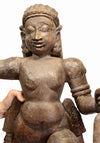 Indian Wood Standing Protective Deity