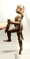 Indian Wood Standing Protective Deity