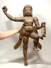 Indian Wood Standing Protective Deity