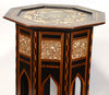 Ottoman Octagonal Inlaid Wood and Mother of Pear Table