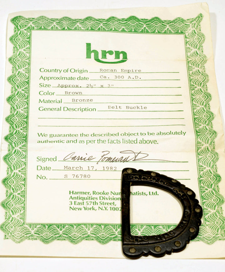 Ancient Roman Bronze Buckle or Fitting