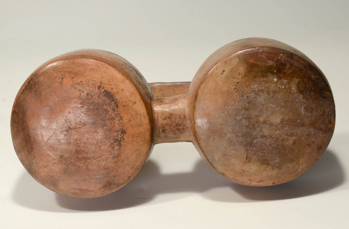Lambayeque Double Lobed Acrobat Pottery Stirrup Vessel