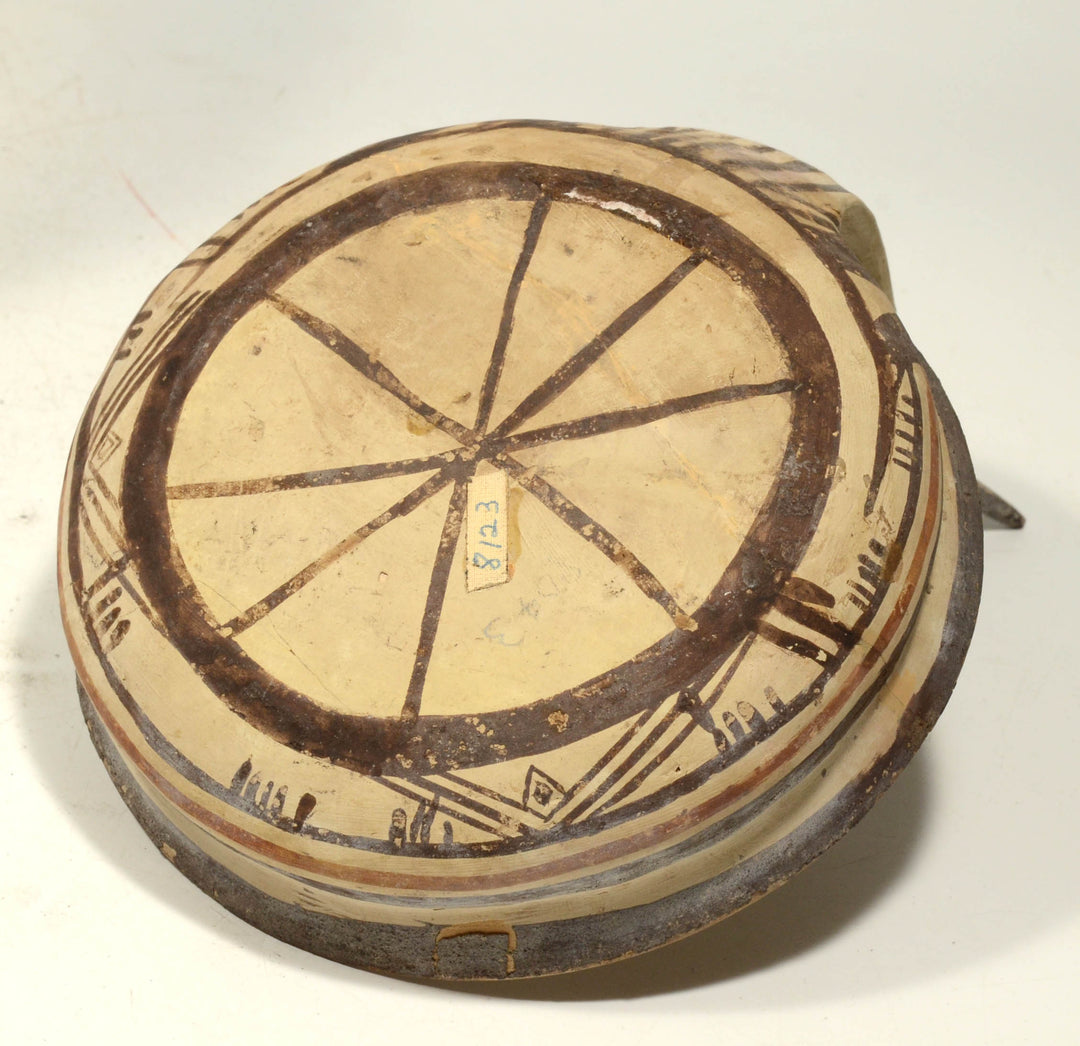 Daunian Pottery Kyathos with Creature on Handle