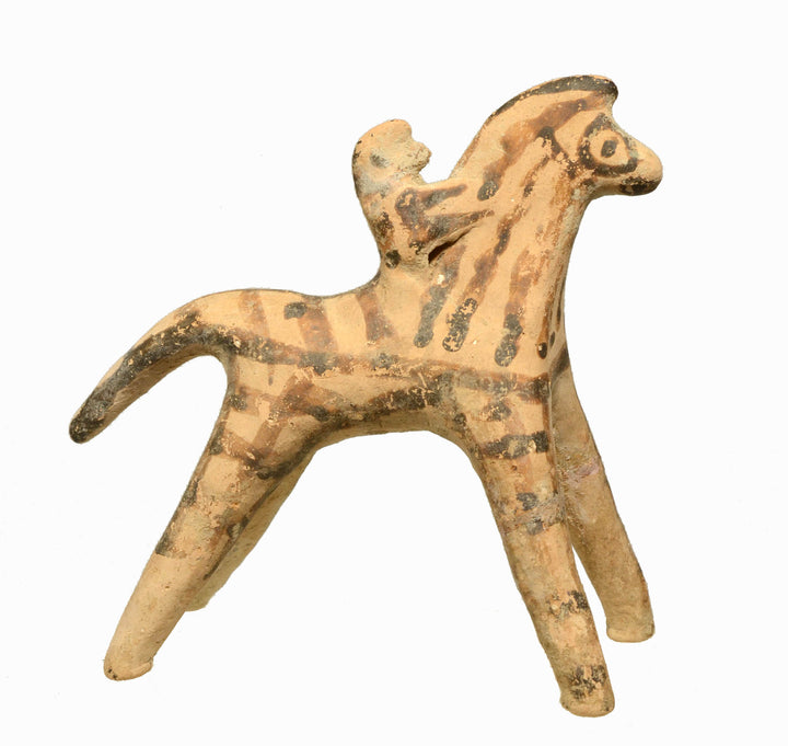 Ancient Greek Geometric Terrocotta Horse and Rider
