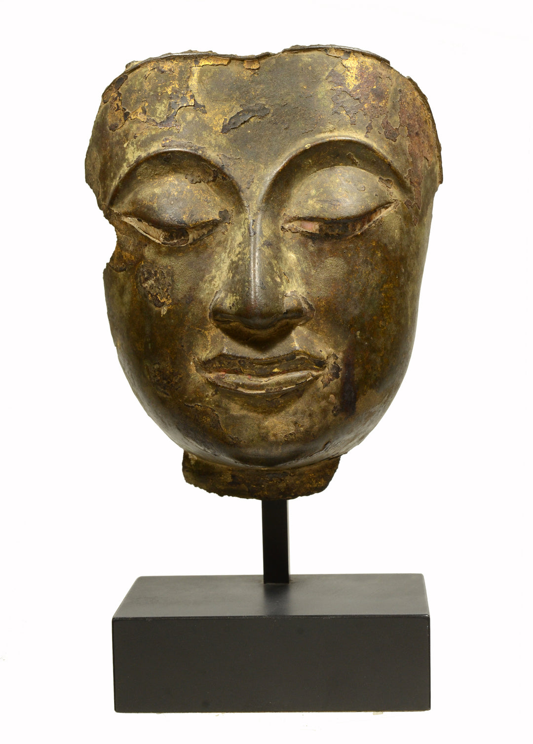 Thai Ayuthia Bronze Head of Buddha