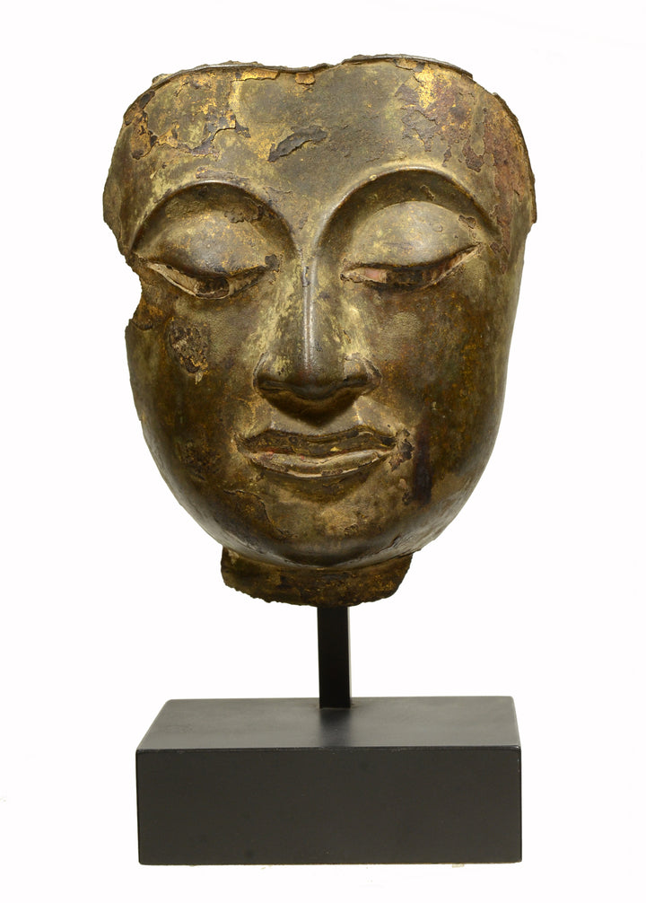 Thai Ayuthia Bronze Head of Buddha