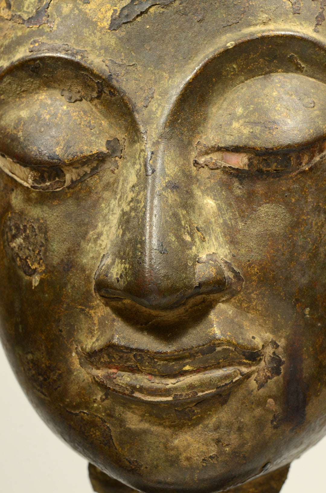 Thai Ayuthia Bronze Head of Buddha