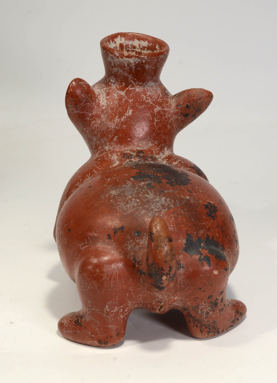 Colima Pottery Seated Dog Vessel
