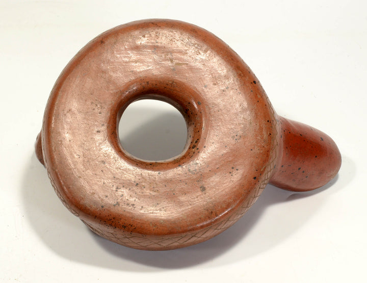 Pre-Columbian Colima Pottery Redware Snake