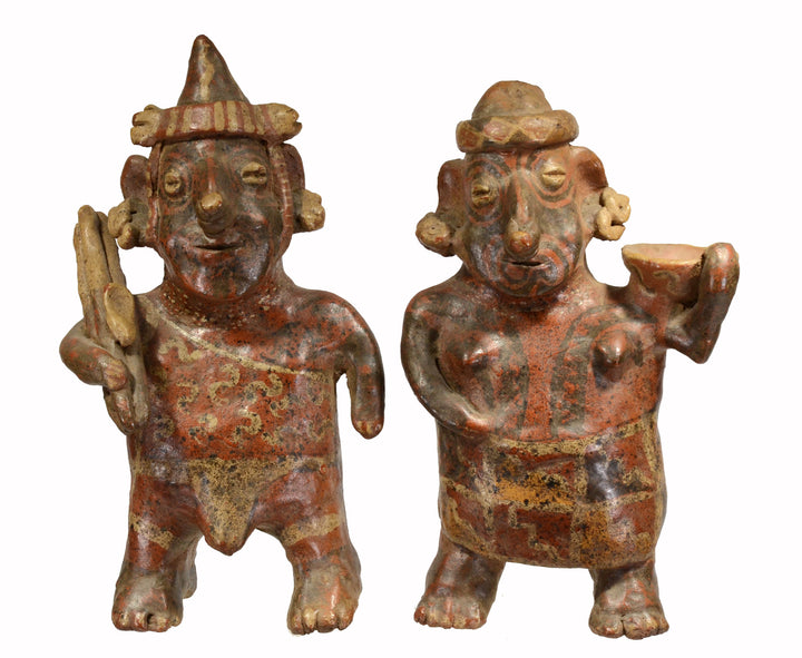 Pre-Columbian Nayarit Pottery Male and Female Couple (2)