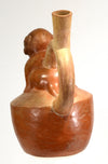 Moche  Finely Painted Monkey Stirrup Vessel