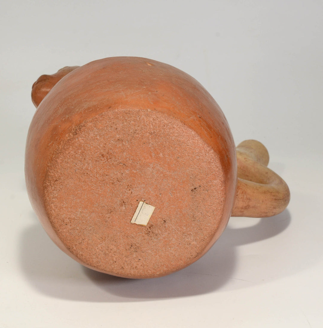 Moche  Finely Painted Monkey Stirrup Vessel