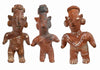 Group of Three Pre-Columbian West Mexican "Sheep-Face" Standing Pottery Figures