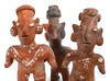 Group of Three Pre-Columbian West Mexican "Sheep-Face" Standing Pottery Figures