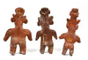 Group of Three Pre-Columbian West Mexican "Sheep-Face" Standing Pottery Figures