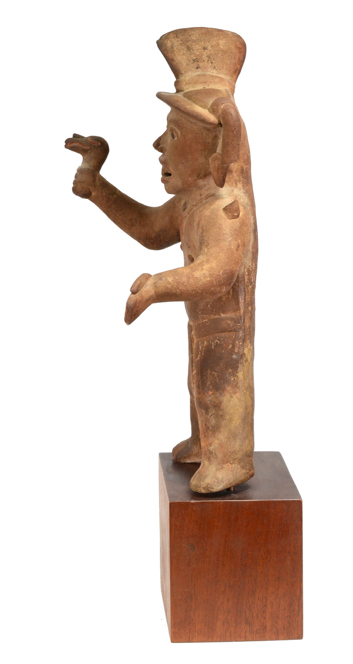 Veracruz Pottery Standing Priest holding Rattle