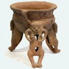 Pre-Columbian Chiriqui Pottery Tripod Vessel with Monkey Legs