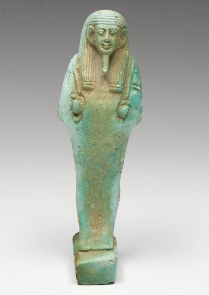 Ancient Egyptian Faience Ushabti Servant Figure