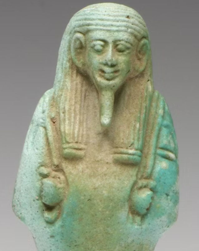 Ancient Egyptian Faience Ushabti Servant Figure