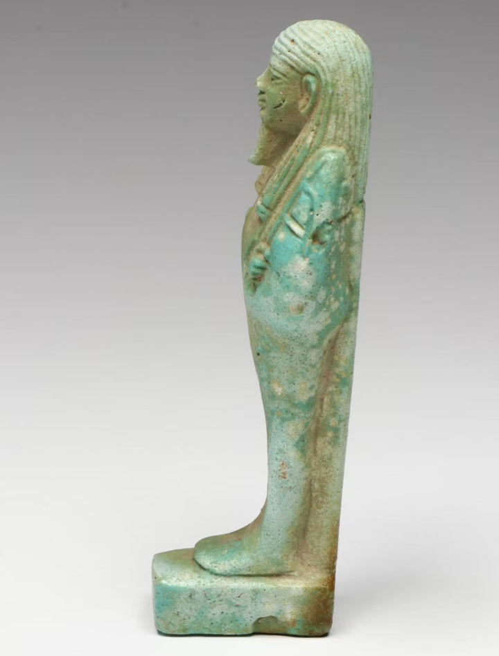 Ancient Egyptian Faience Ushabti Servant Figure