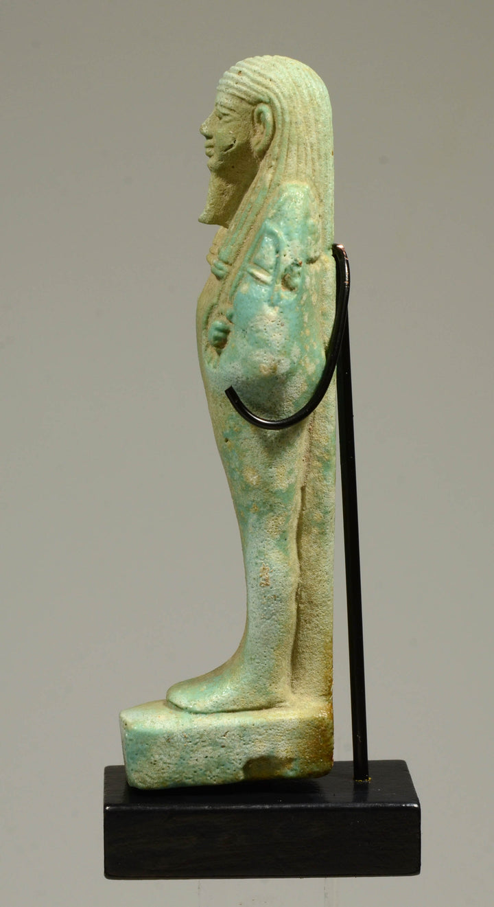 Ancient Egyptian Faience Ushabti Servant Figure