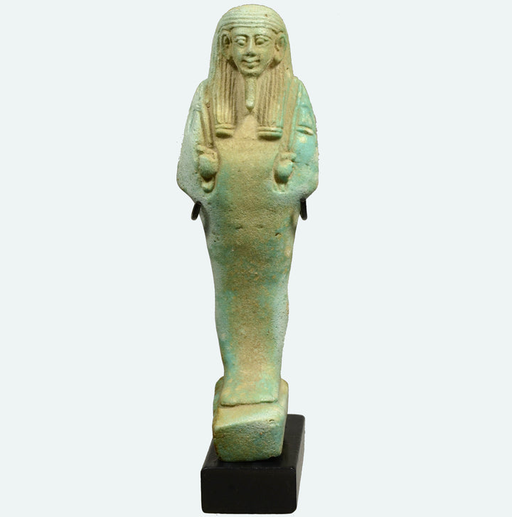 Ancient Egyptian Faience Ushabti Servant Figure