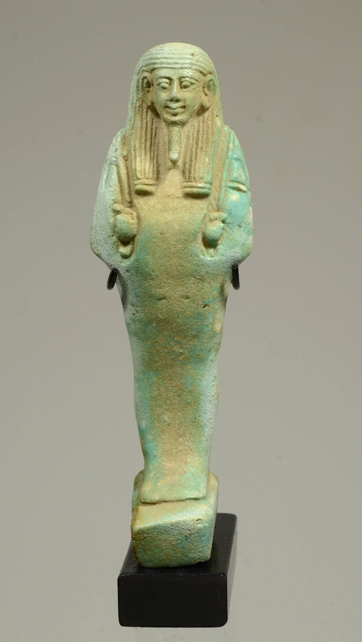 Ancient Egyptian Faience Ushabti Servant Figure