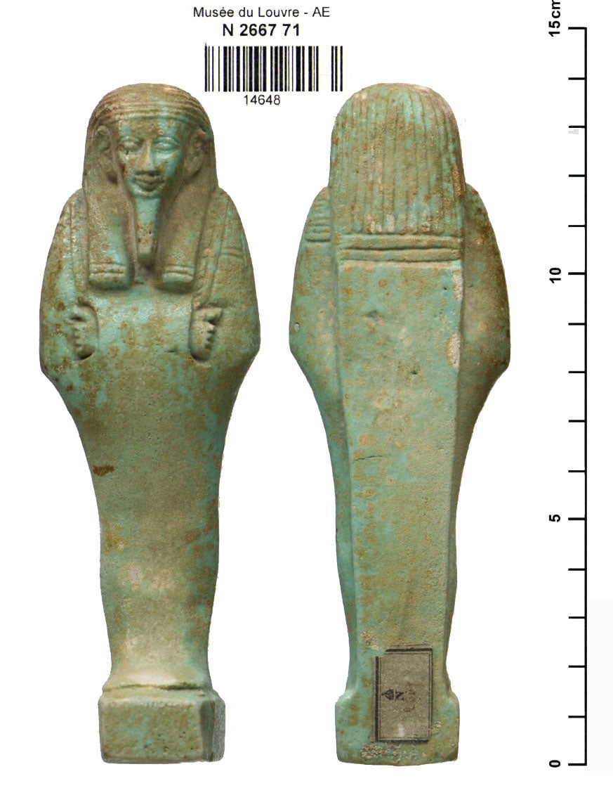 Ancient Egyptian Faience Ushabti Servant Figure