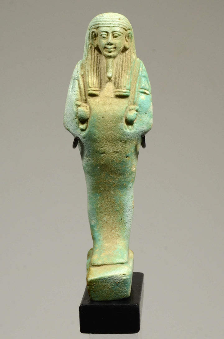 Ancient Egyptian Faience Ushabti Servant Figure