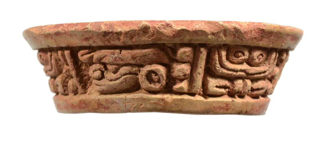Mayan Pottery Offering Bowl with Hieroglyphic Inscription