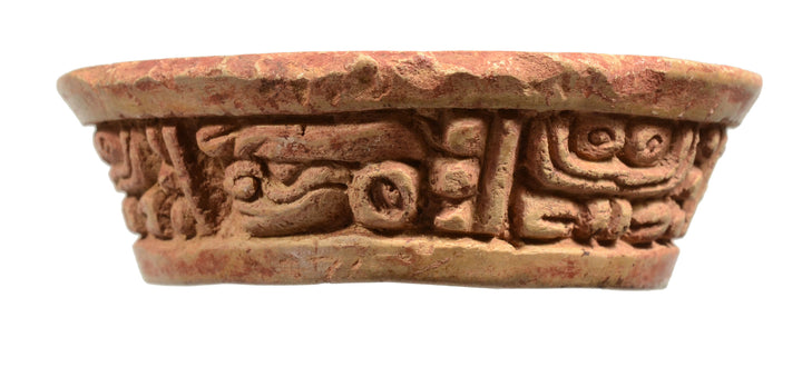 Mayan Pottery Offering Bowl with Hieroglyphic Inscription
