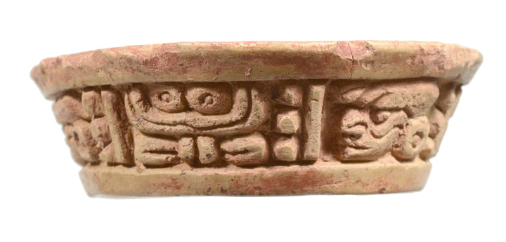 Mayan Pottery Offering Bowl with Hieroglyphic Inscription