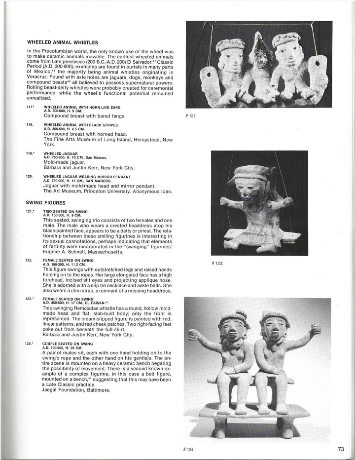 Veracruz Remojadas Ceramic Swing Figure Whistle
