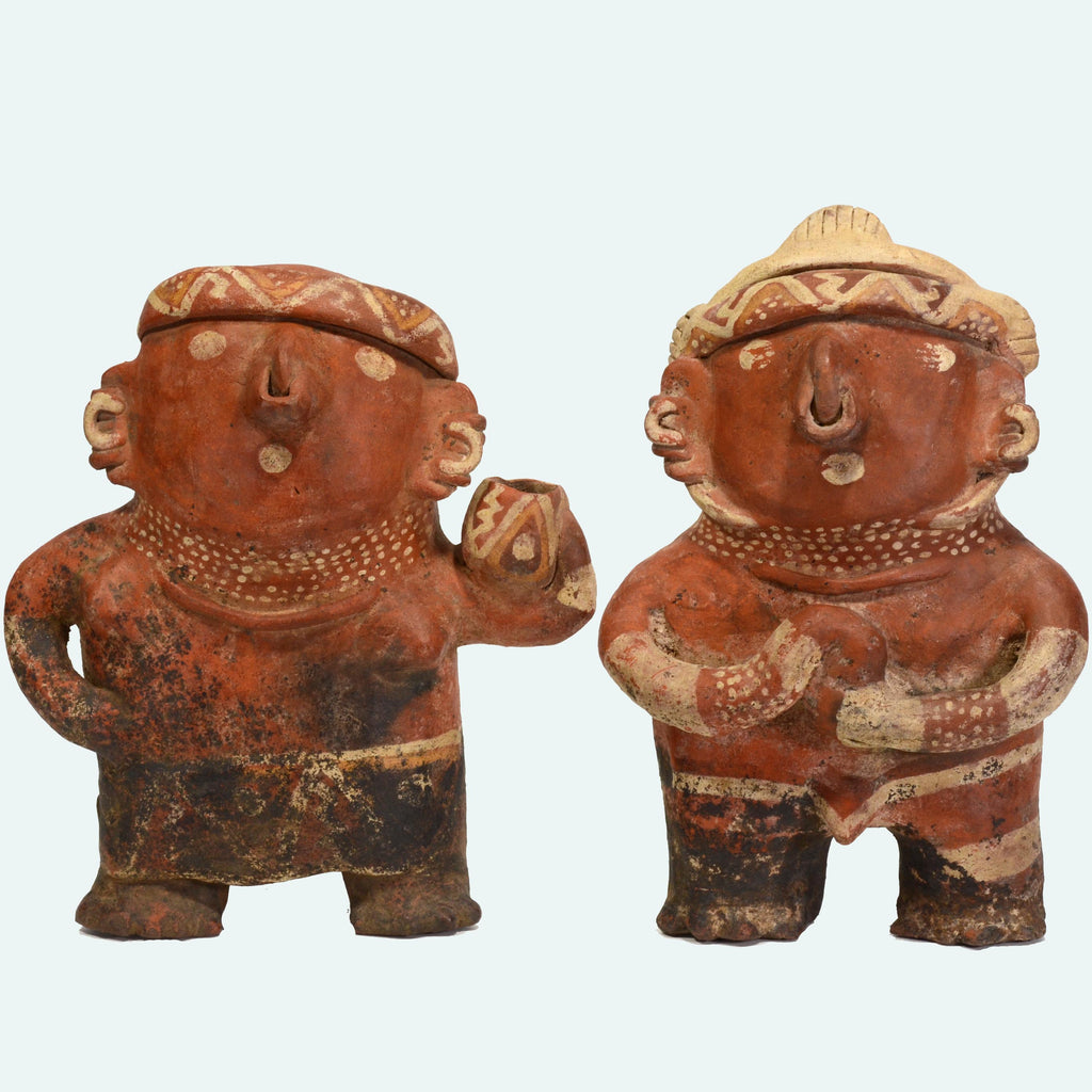 Pre-Columbian Nayarit Abstracted Pottery Male and Female Couple (2)