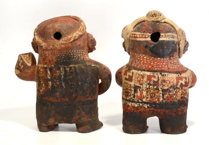 Pre-Columbian Nayarit Abstracted Pottery Male and Female Couple (2)