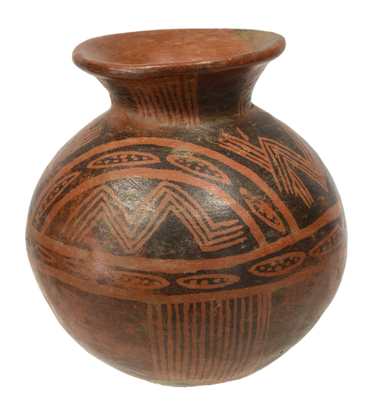 Panamanian Pottery Negative Resist Olla Vessel
