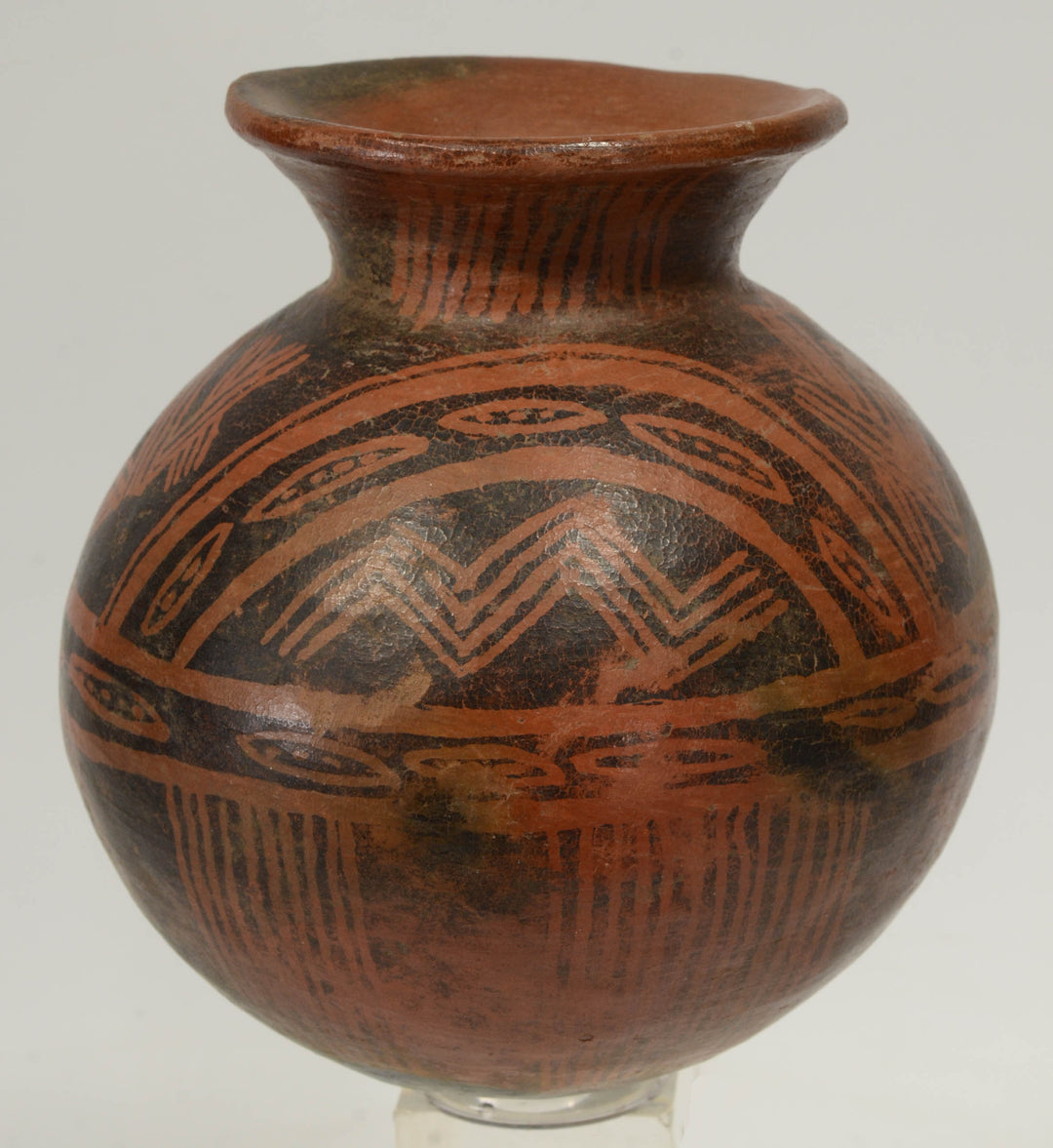 Panamanian Pottery Negative Resist Olla Vessel