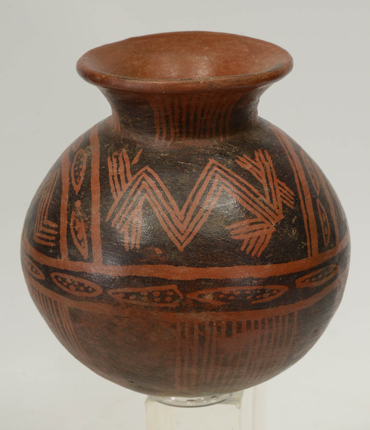 Panamanian Pottery Negative Resist Olla Vessel