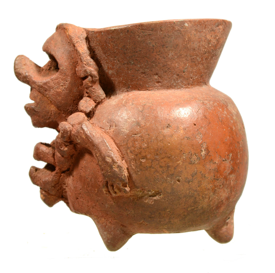 Mayan Pottery Anthropomorphic Poison Pot
