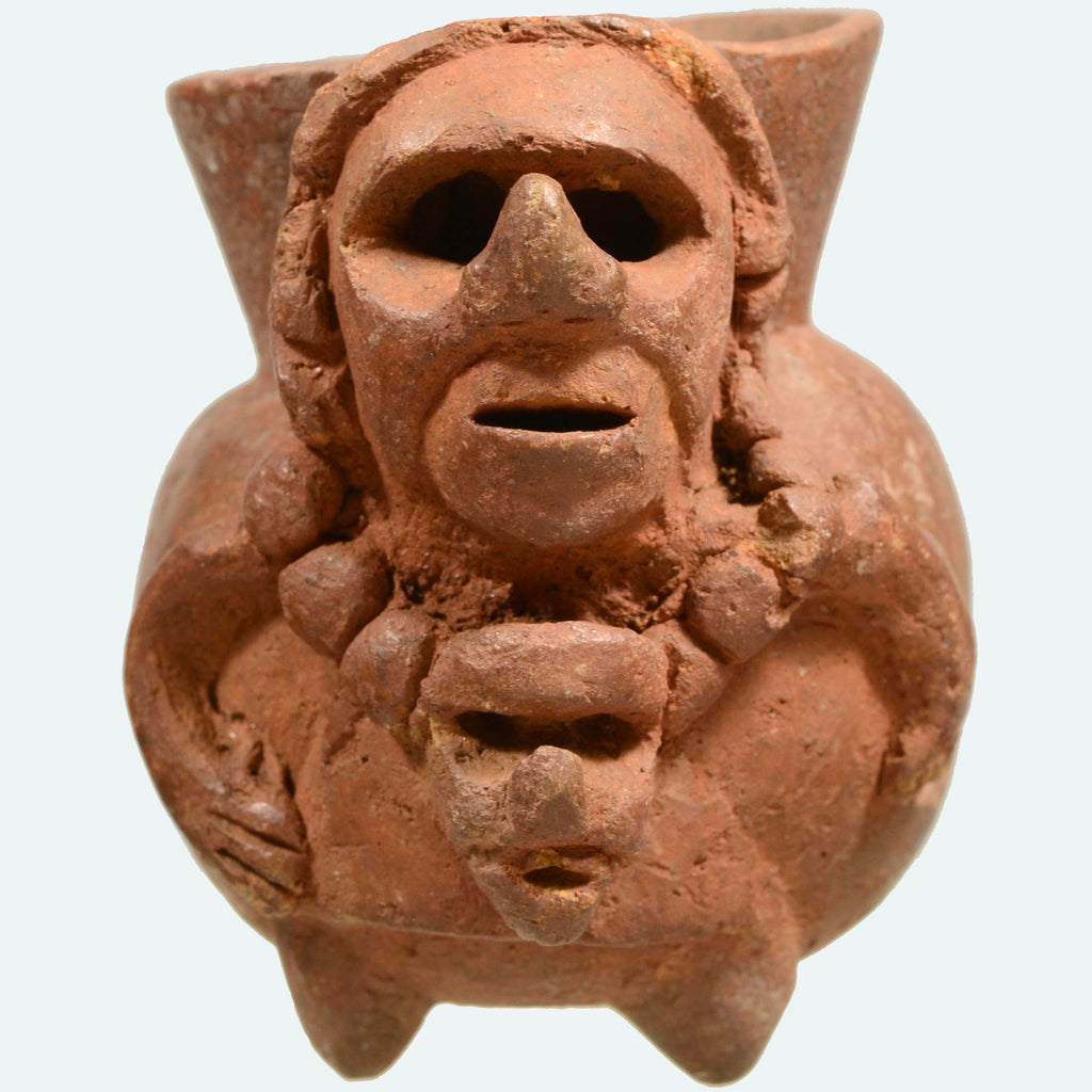 Mayan Pottery Anthropomorphic Poison Pot