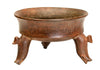 Costa Rican Brownware Pottery Tripod Vessel