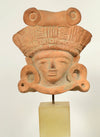 Pre-Columbian Huastec Pottery Head of a Dignitary