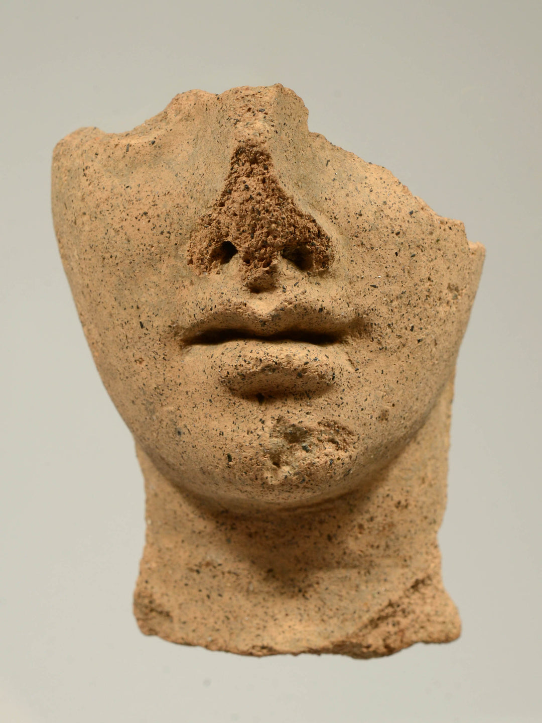 Etruscan Terracotta Fragment of a Votive Head
