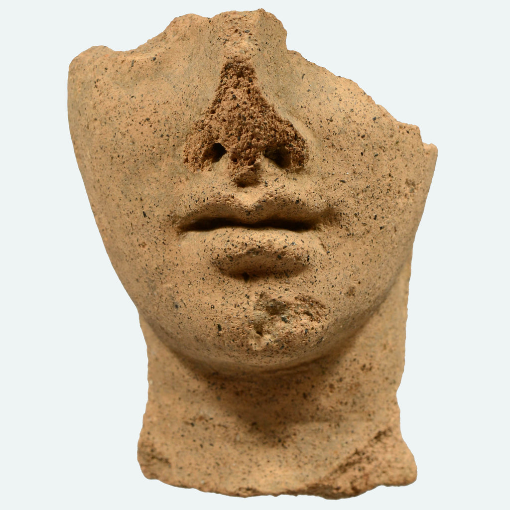 Etruscan Terracotta Fragment of a Votive Head