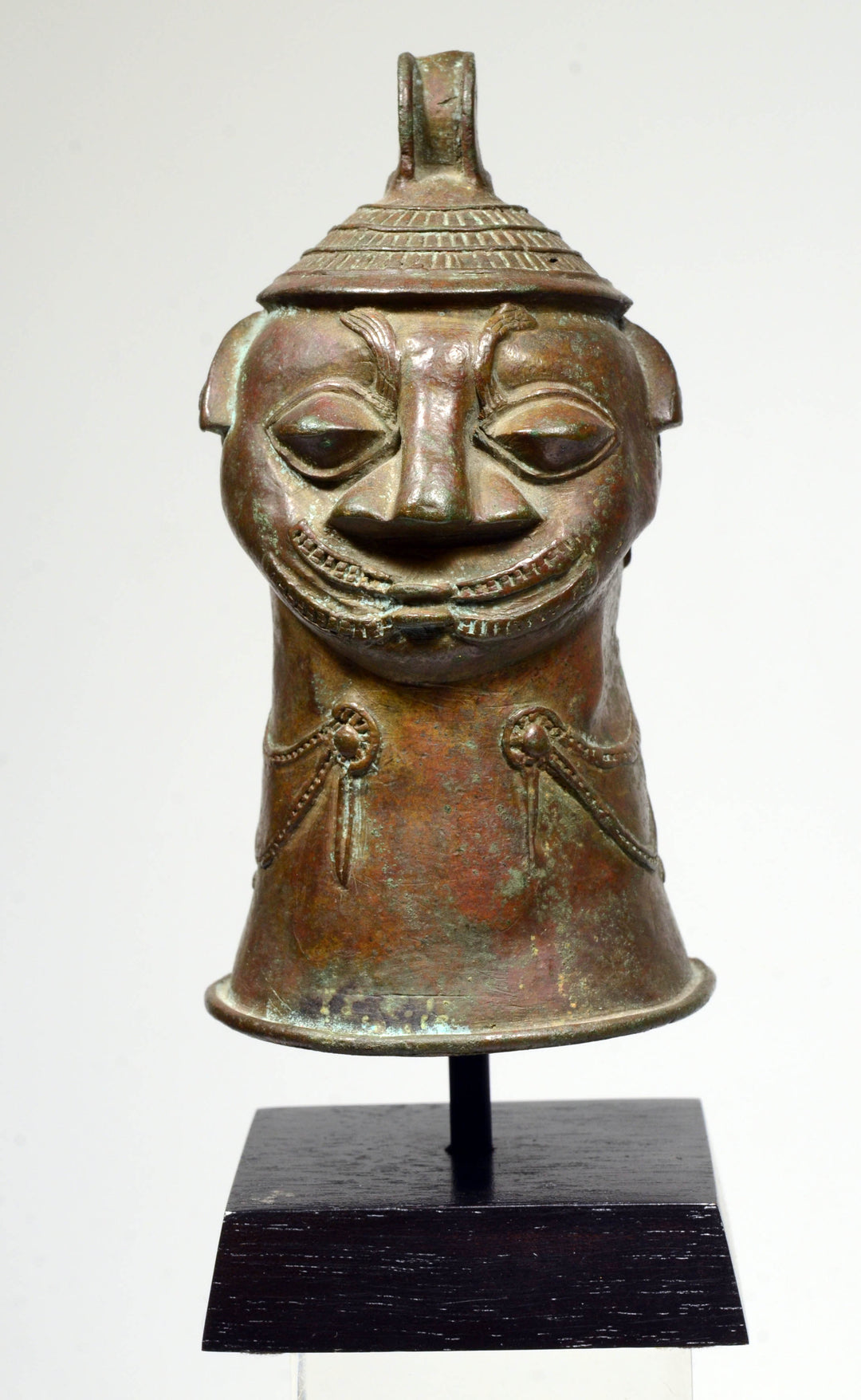 Yoruba Anthropomorphic Bronze Bell