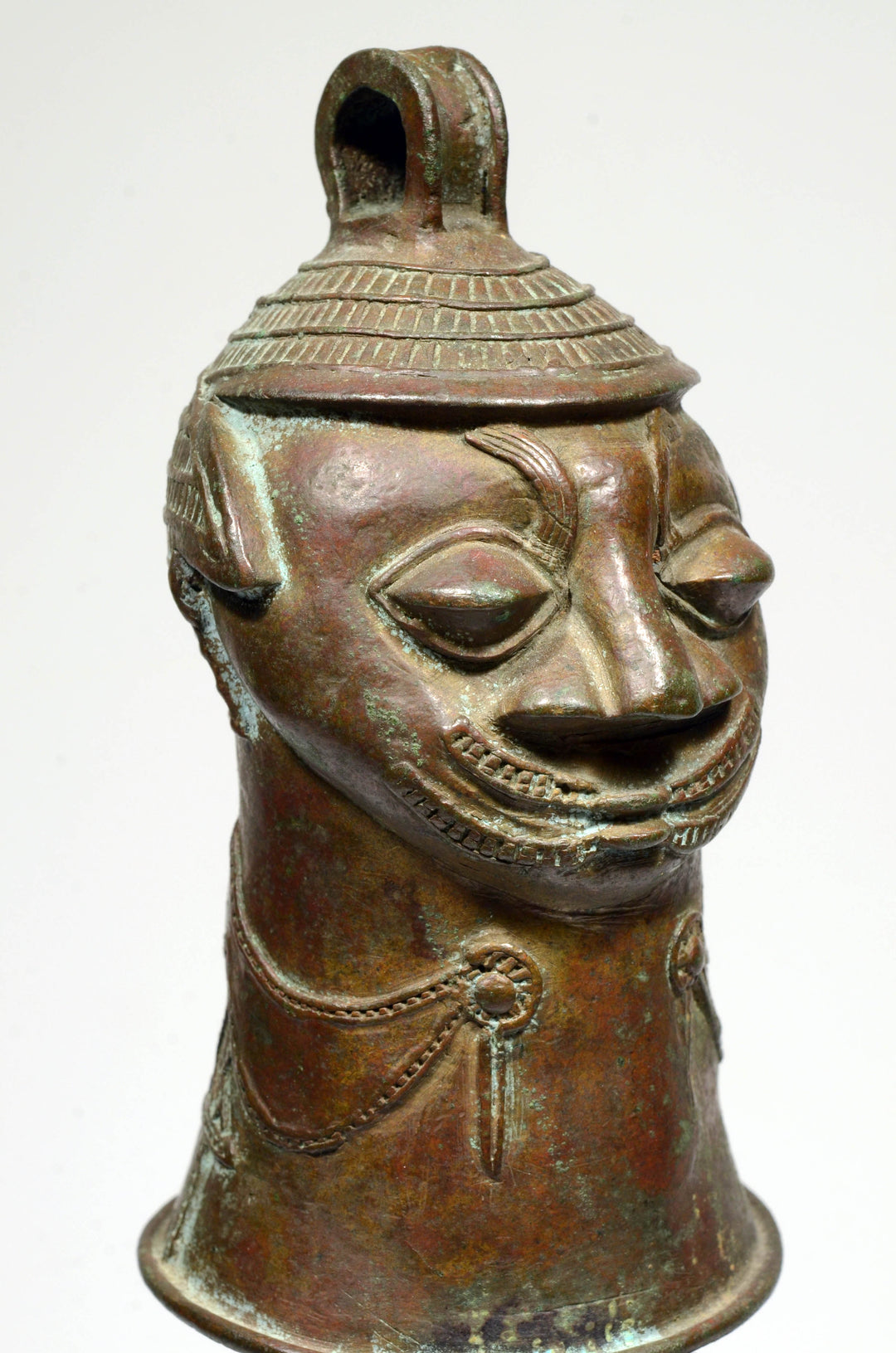 Yoruba Anthropomorphic Bronze Bell