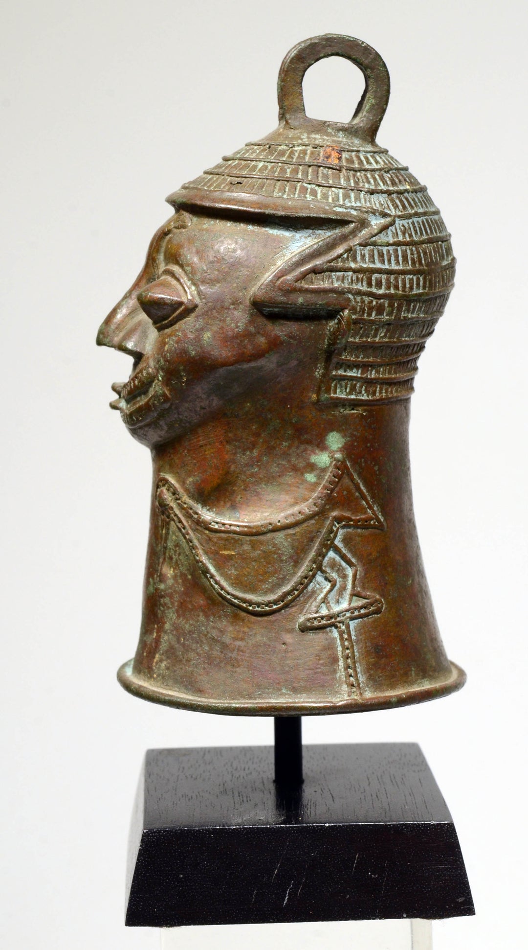 Yoruba Anthropomorphic Bronze Bell
