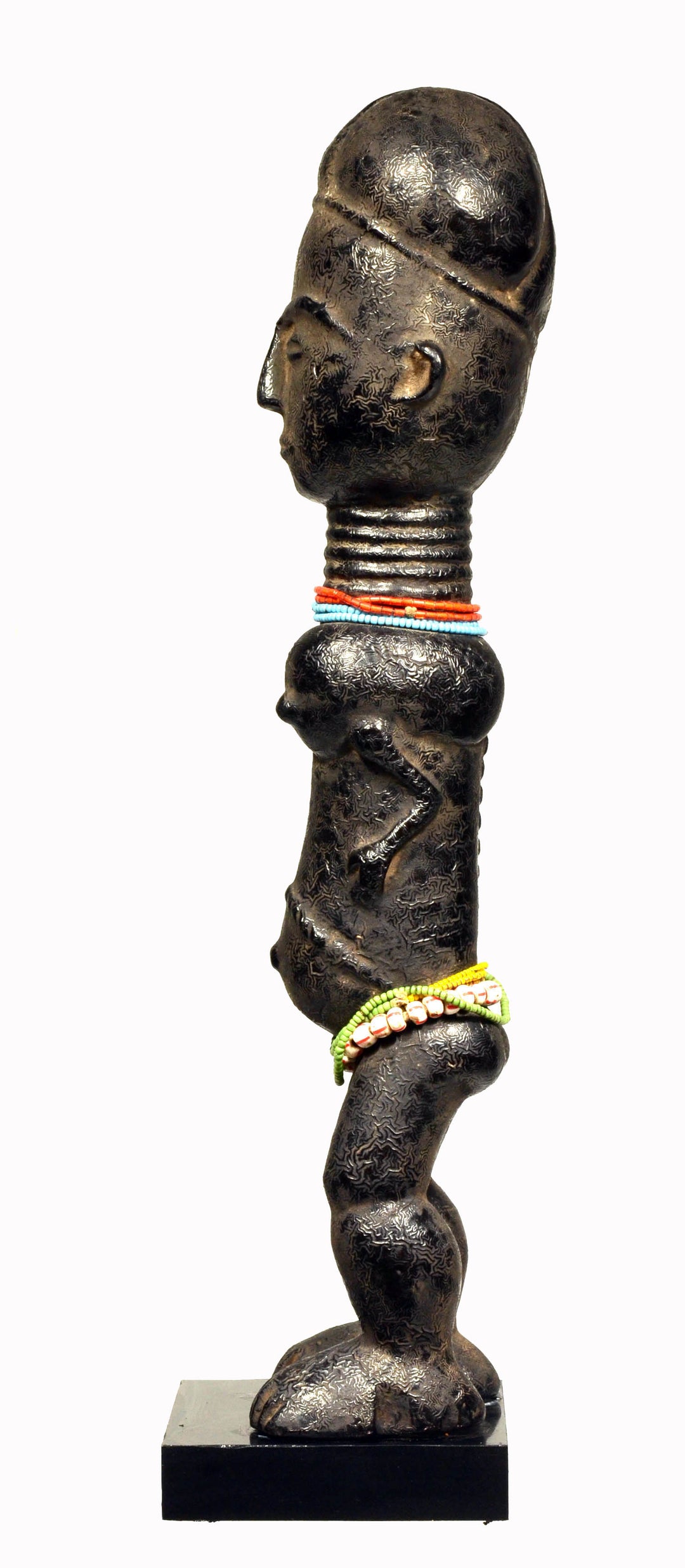 Baule Wood Carved Standing Female